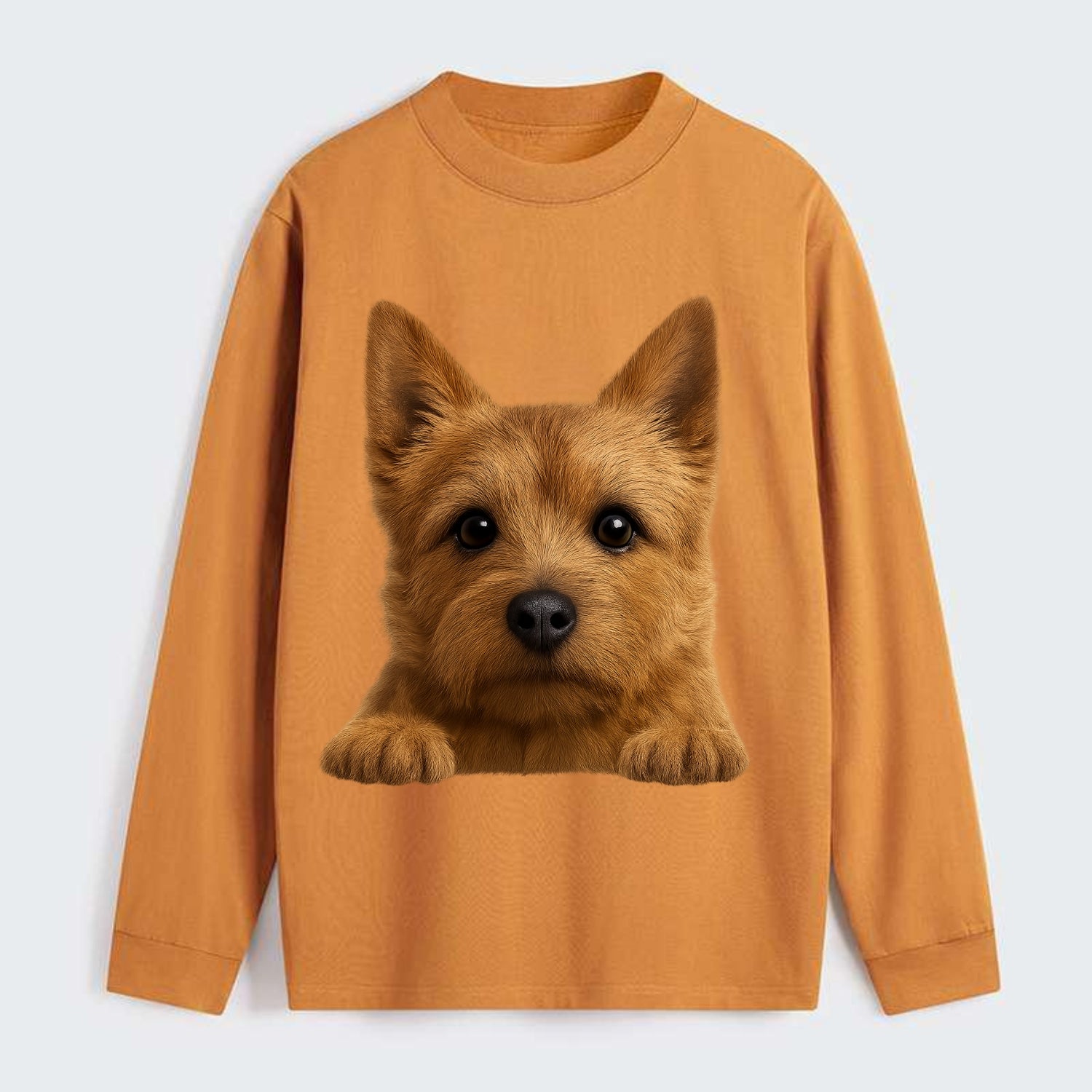 Norwich Terrier  - Classic Long Sleeve Shirt - Orange