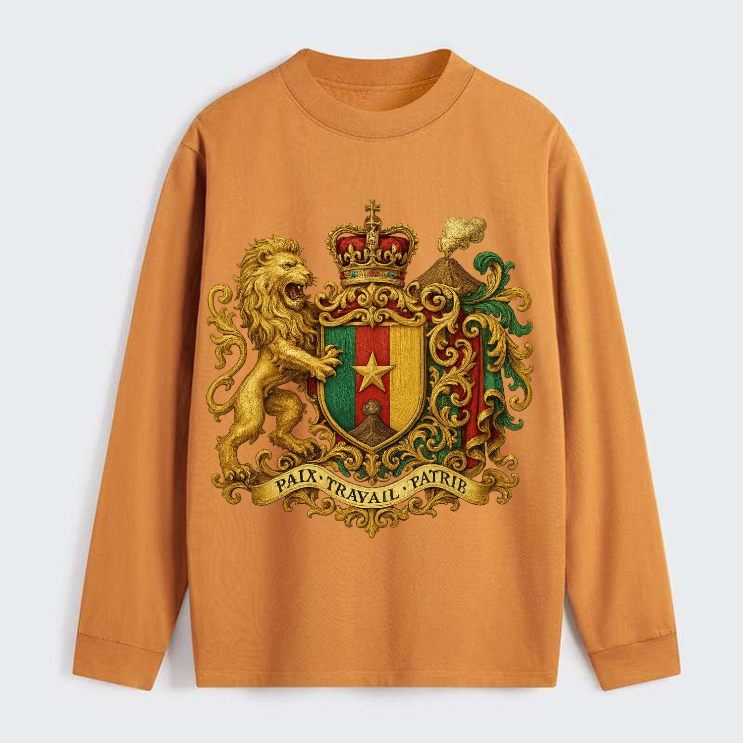 Cameroon Royal Logo  - Classic Long Sleeve Shirt - Orange