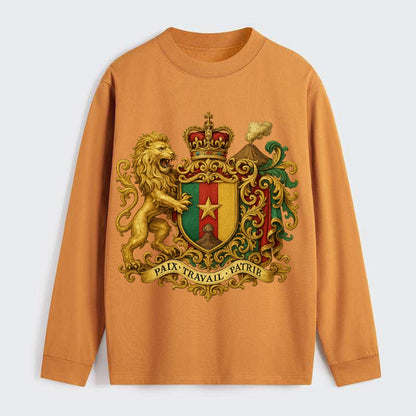Cameroon Royal Logo  - Classic Long Sleeve Shirt - Orange
