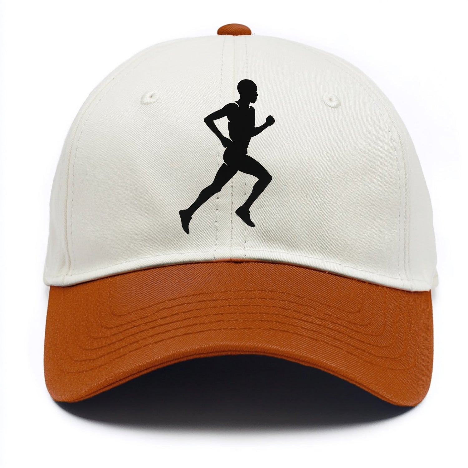 Kenyan distance runner stride - Two Tone Cap - Orange