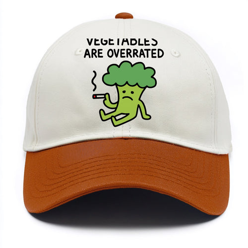 VEGETABLES ARE OVERRATED | Rebellious broccoli smoking - Two Tone Cap
