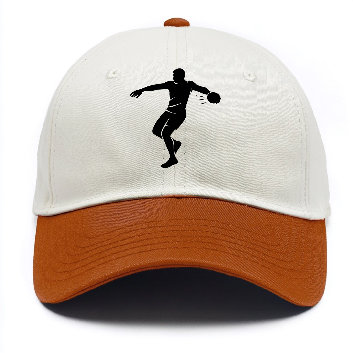 Discus thrower spinning release - Two Tone Cap - Orange