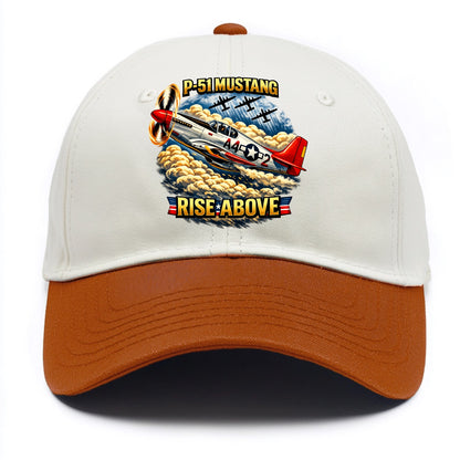 P 51 Mustang Rise Above - Two Tone Cap - Orange