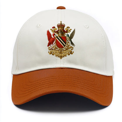Trinidad Scarlet Ibis Emblem  - Two Tone Cap - Orange