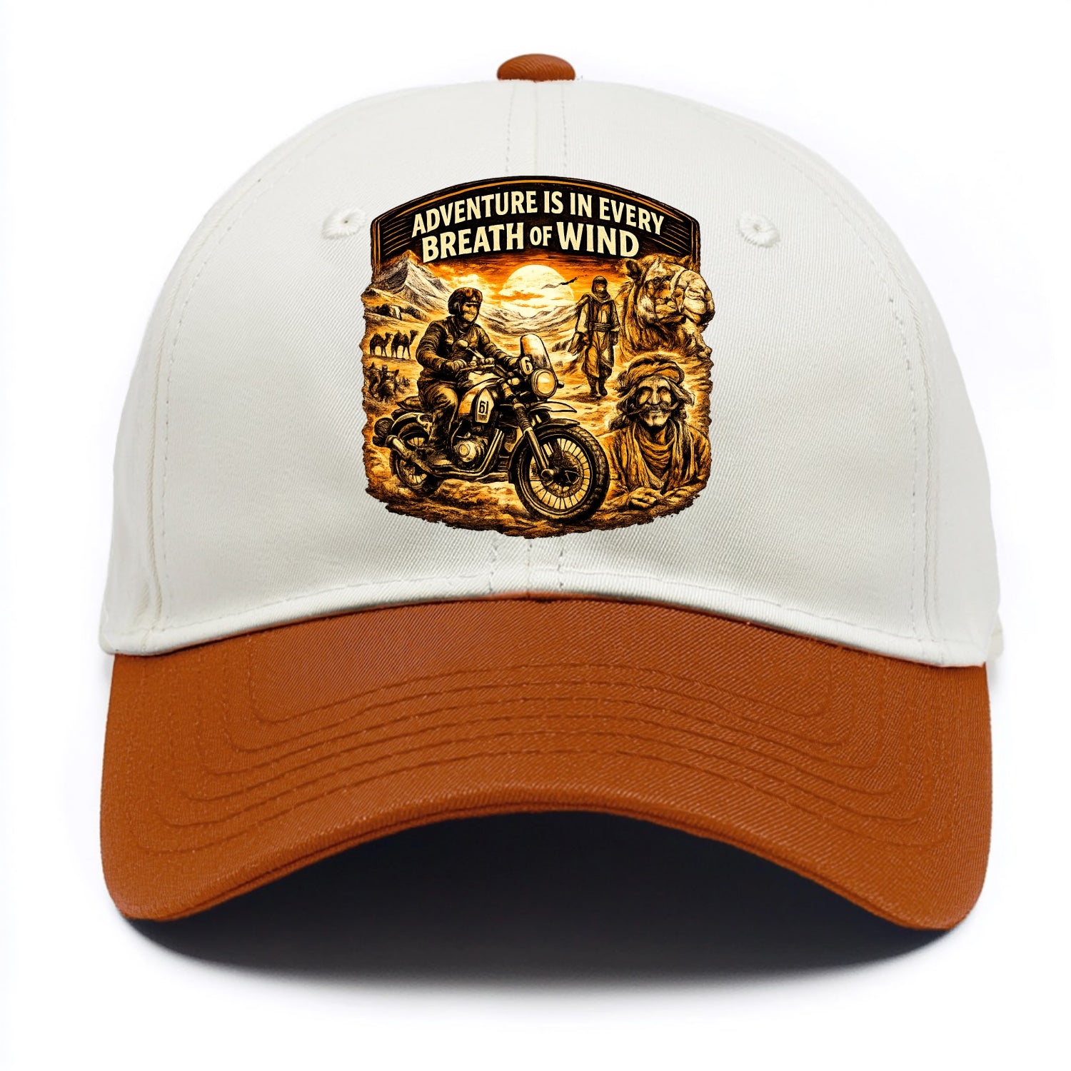 Adventure Vintage Rides - Two Tone Cap - Orange