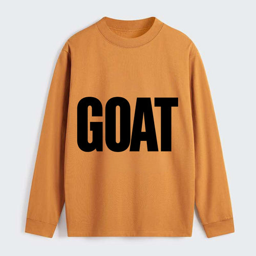 Bold typography design - GOAT - greatest of all time - Classic Long Sleeve Shirt