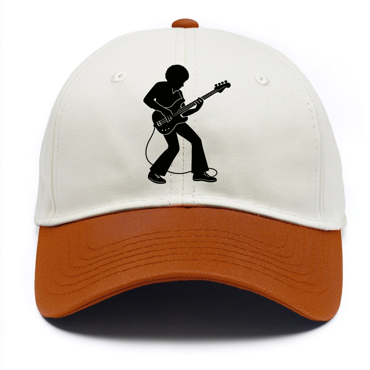 Bass guitarist slap technique - Two Tone Cap - Orange