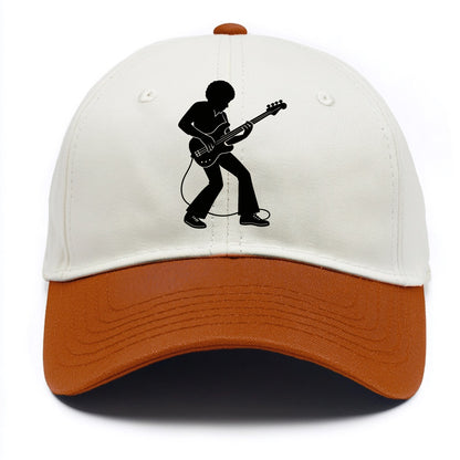 Bass guitarist slap technique - Two Tone Cap - Orange