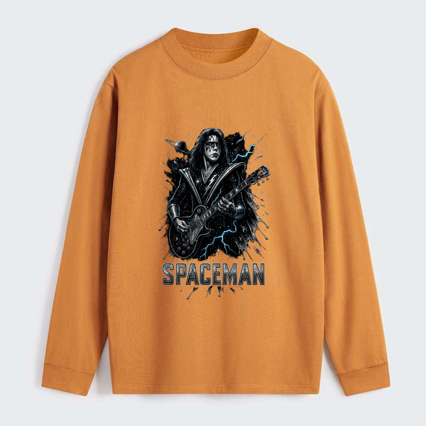 Silver Splash - Classic Long Sleeve Shirt - Orange