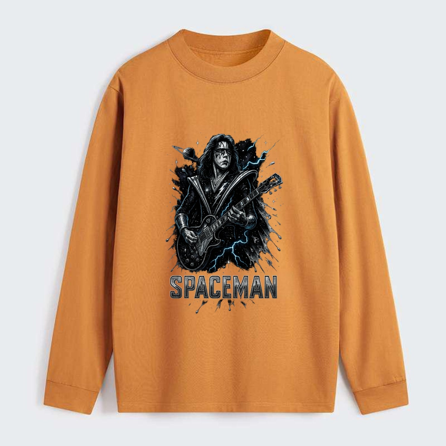 Silver Splash - Classic Long Sleeve Shirt - Orange