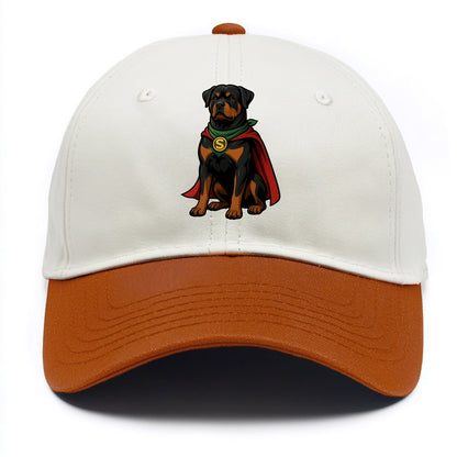 Rottweiler Strong Hero  - Two Tone Cap - Orange