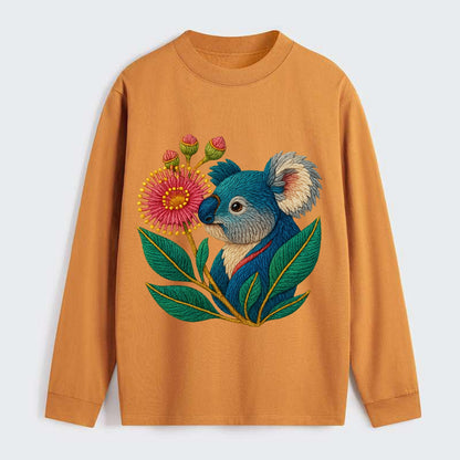 Koala Eucalyptus Bloom - Classic Long Sleeve Shirt - Orange