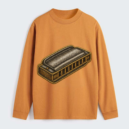 Harmonica  - Classic Long Sleeve Shirt - Orange