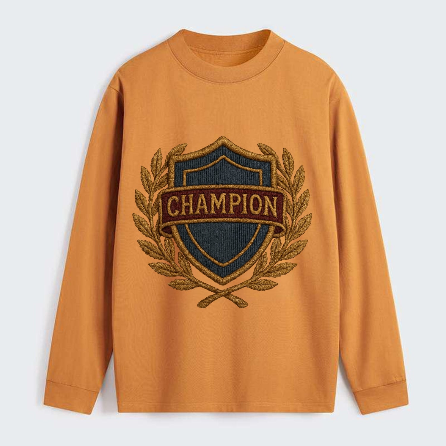 Champion Shield  - Classic Long Sleeve Shirt - Orange