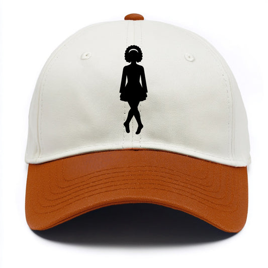 Irish step dancer traditional pose - Two Tone Cap - Orange