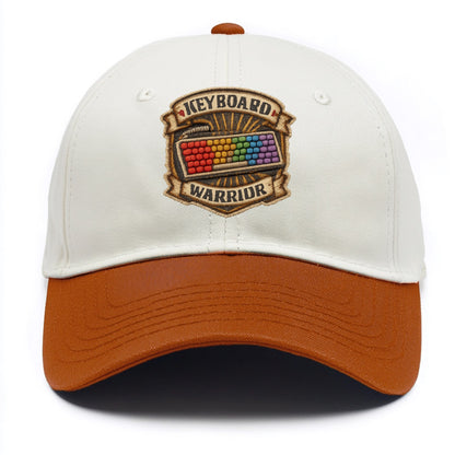KEYBOARD WARRIOR - mechanical keyboard in RGB rainbow , PC master race - Two Tone Cap - Orange