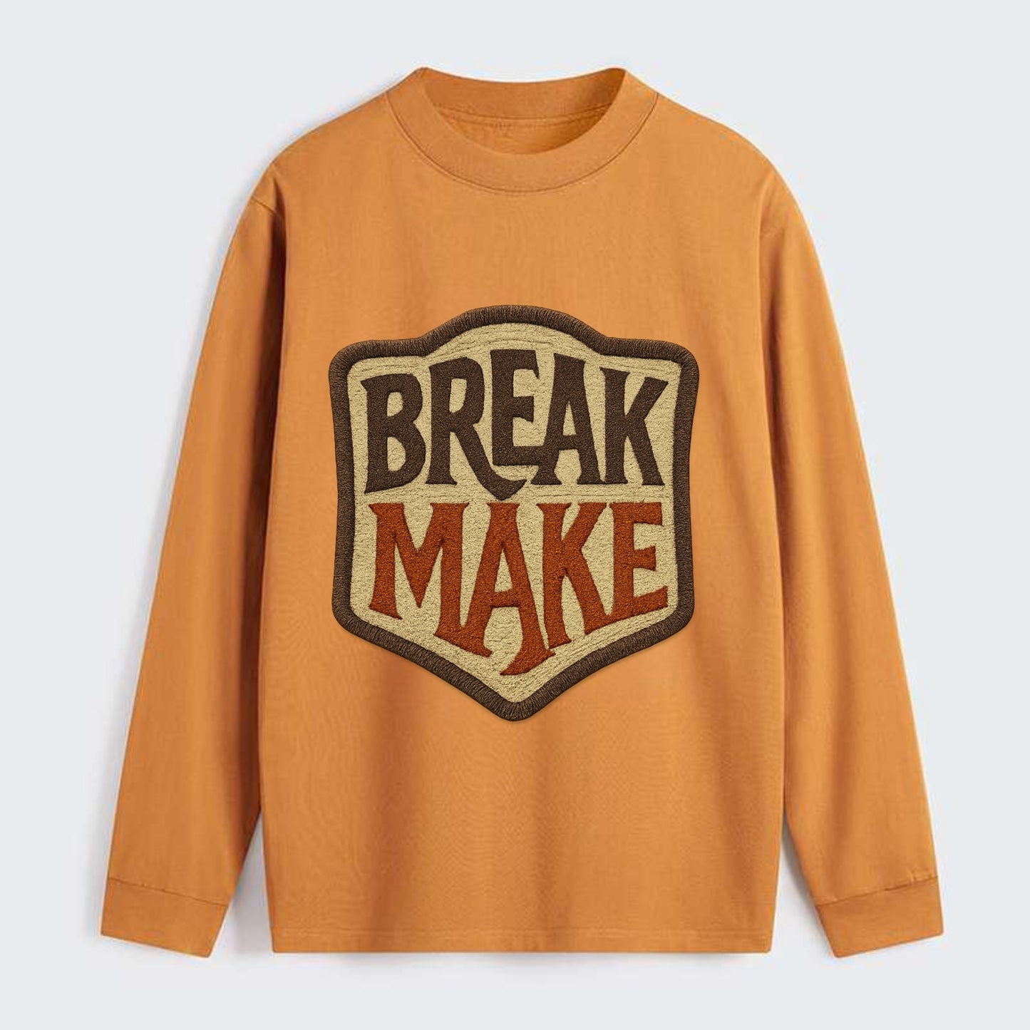 BREAK;MAKE THE RULES Rebel Red Snapback - Classic Long Sleeve Shirt - Orange