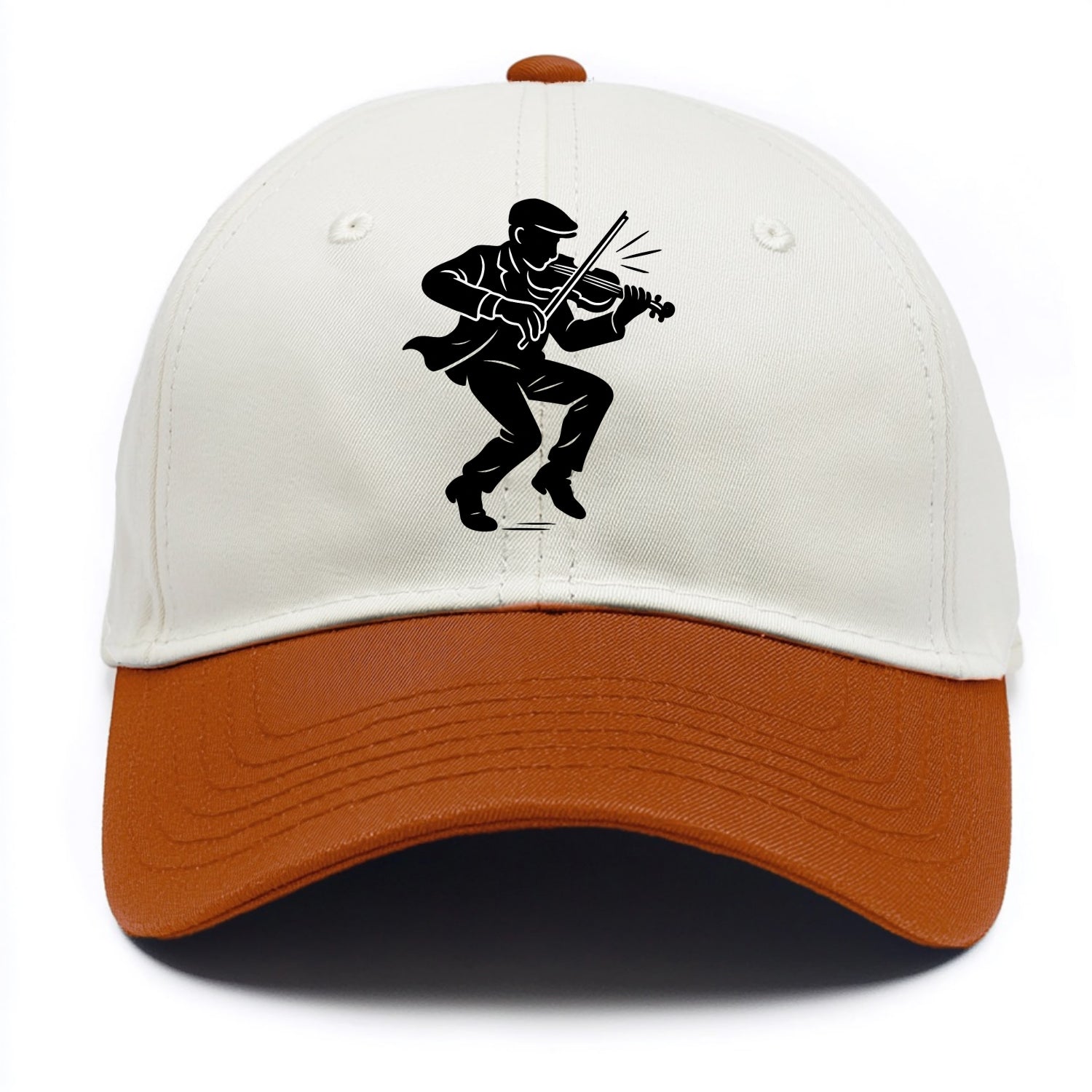 Irish folk musician traditional jig - Two Tone Cap - Orange