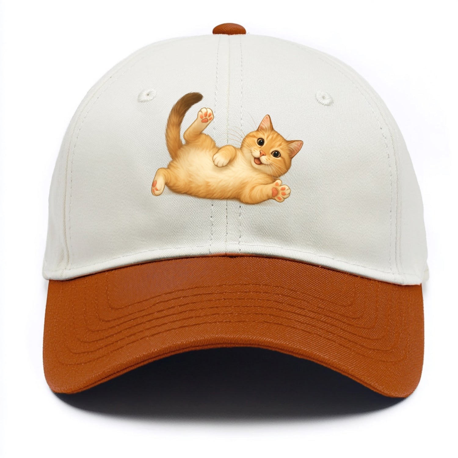 Therapy Cat  - Two Tone Cap - Orange