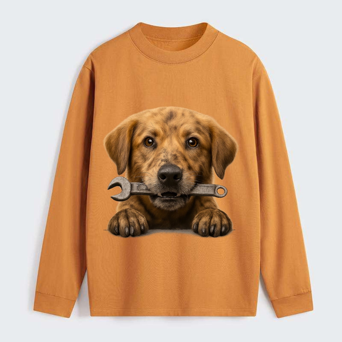 Mechanic Dog  - Classic Long Sleeve Shirt - Orange