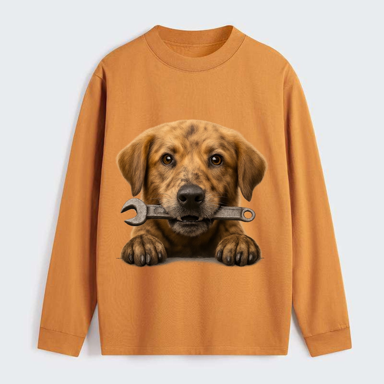 Mechanic Dog  - Classic Long Sleeve Shirt - Orange