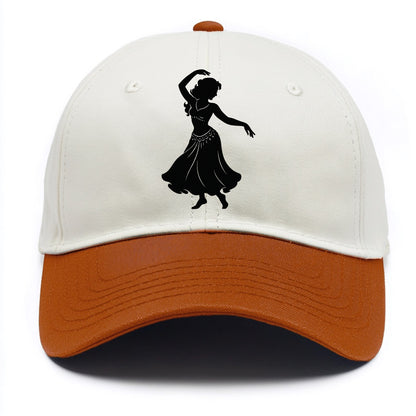 Belly dancer graceful gesture - Two Tone Cap - Orange