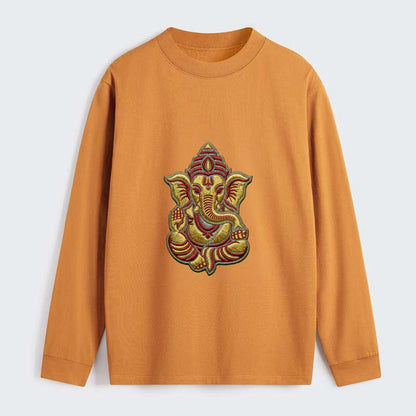 Ganesh - Classic Long Sleeve Shirt - Orange