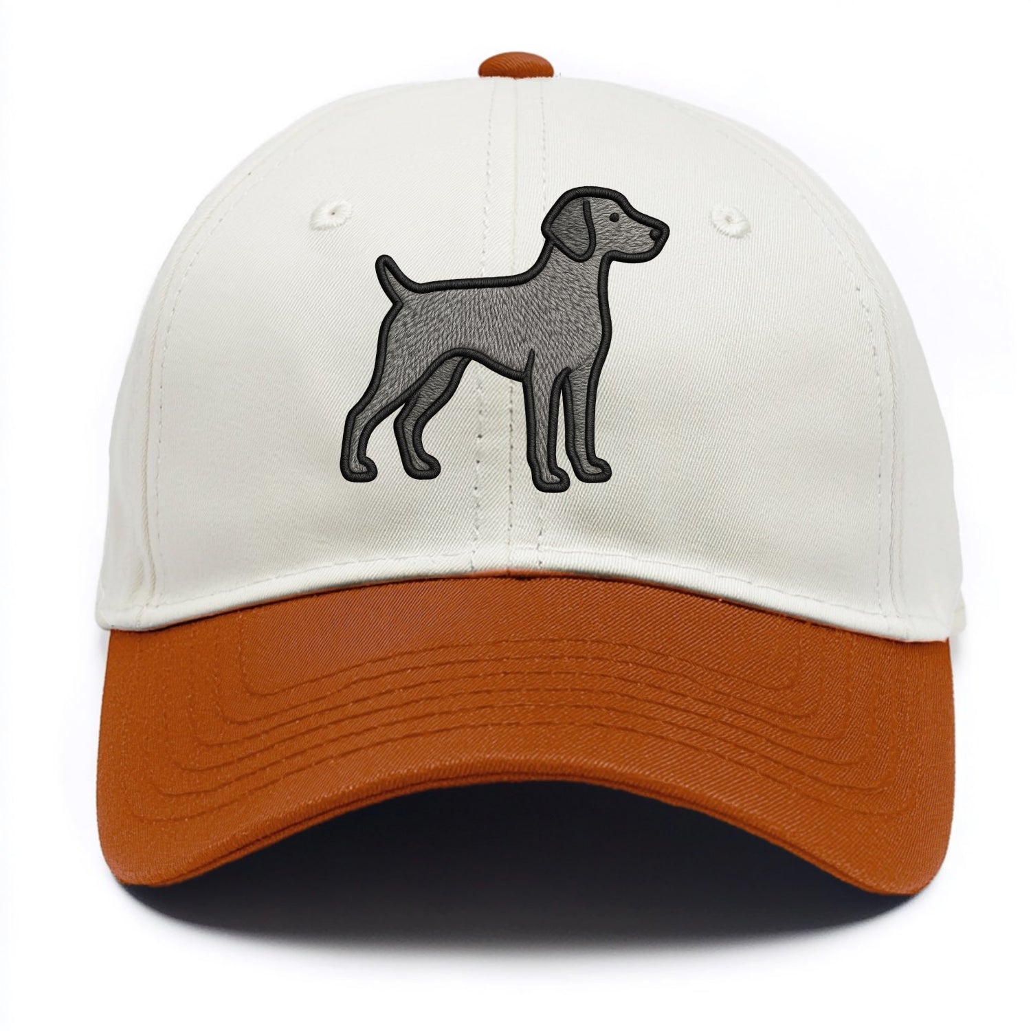Weimaraner - Trendy gray ghost design wi - Two Tone Cap - Orange