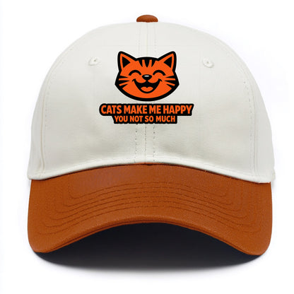Feline Joy and Sassy Truths - Two Tone Cap - Orange