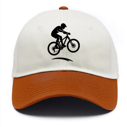 Mountain biker catching air - Two Tone Cap - Orange