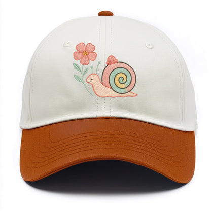 Coral Snail - Two Tone Cap - Orange
