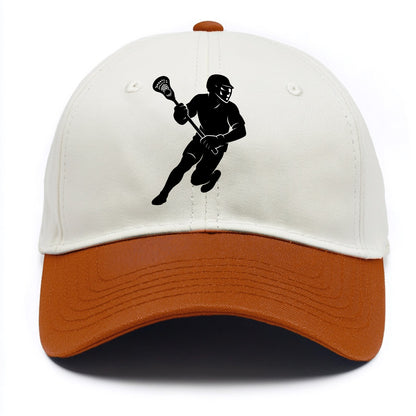 Lacrosse player cradling stick - Two Tone Cap - Orange