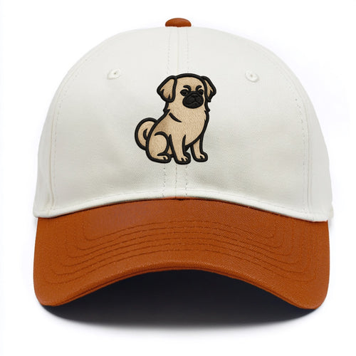 Tibetan Spaniel - Fawn small dog embroid - Two Tone Cap