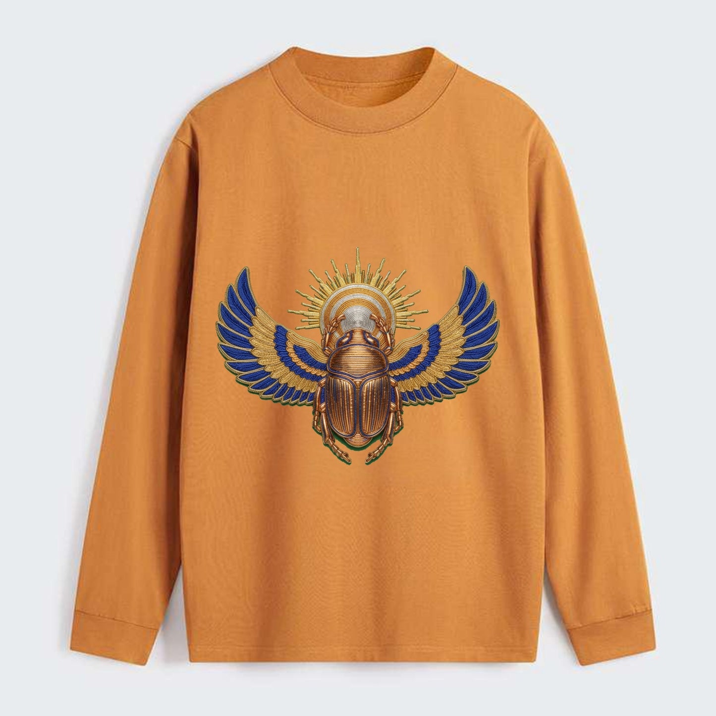Winged Scarab - Classic Long Sleeve Shirt - Orange