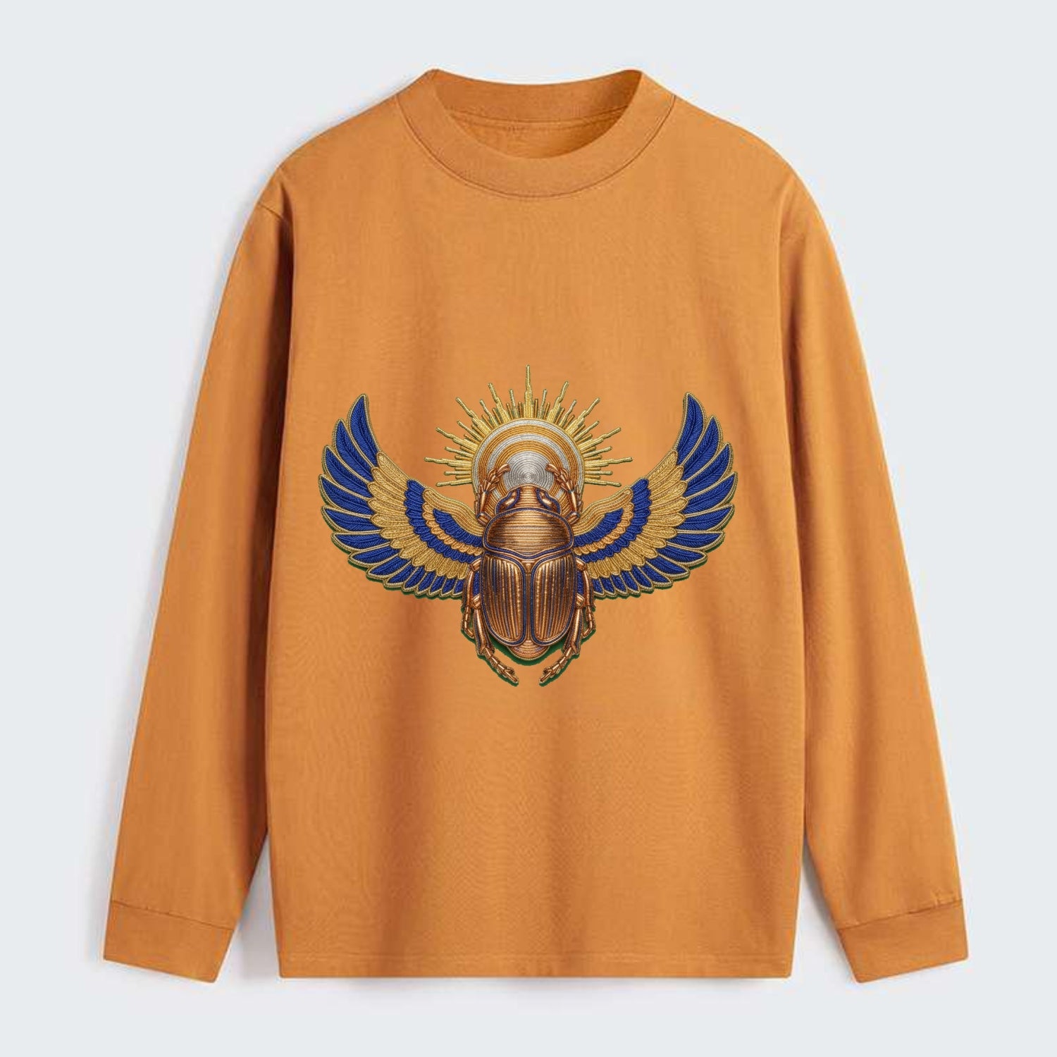 Winged Scarab - Classic Long Sleeve Shirt - Orange