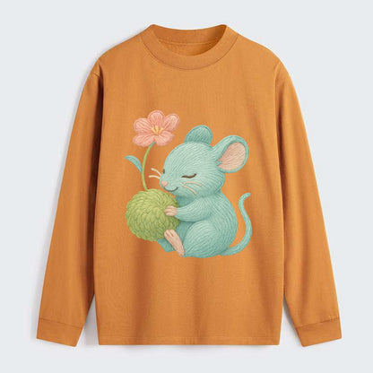 Mint Mouse - Classic Long Sleeve Shirt - Orange