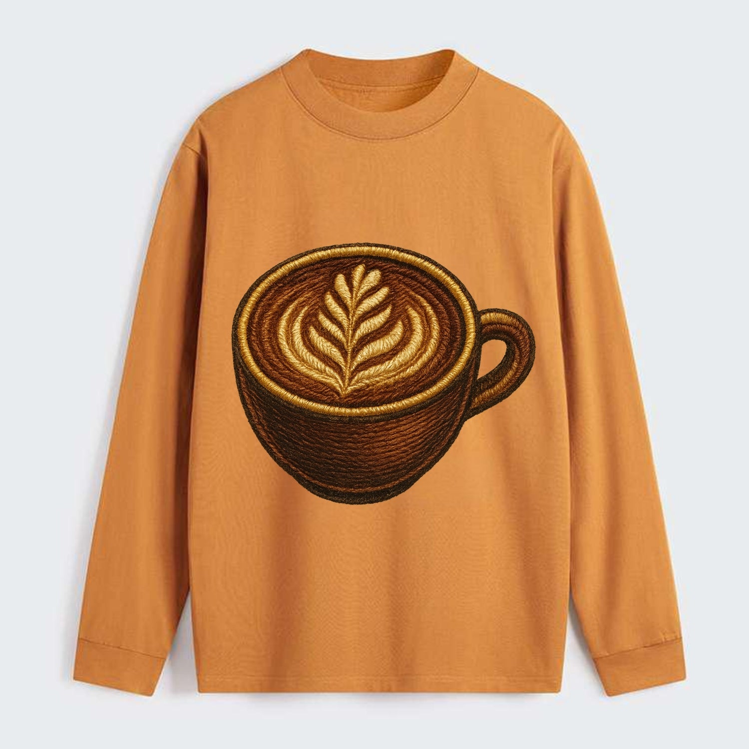 Latte Art  - Classic Long Sleeve Shirt - Orange