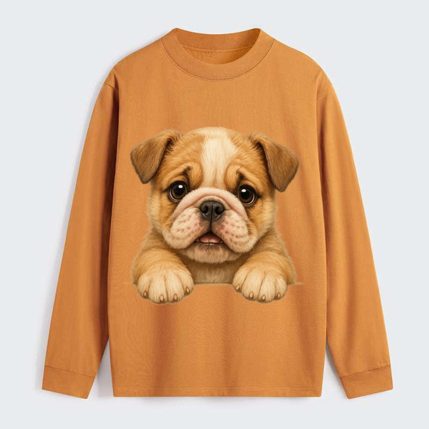 Bulldog  - Classic Long Sleeve Shirt - Orange