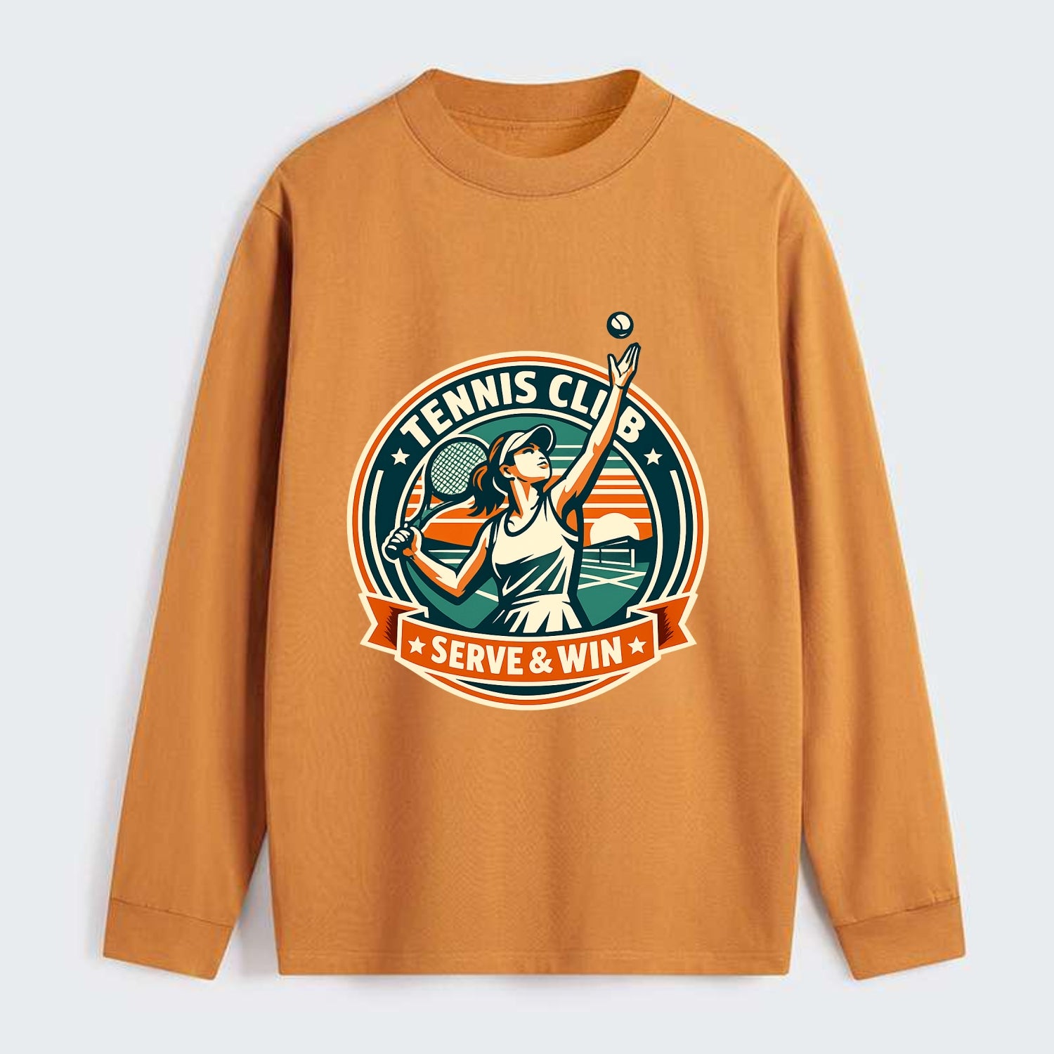 Ace of the Court - Classic Long Sleeve Shirt - Orange