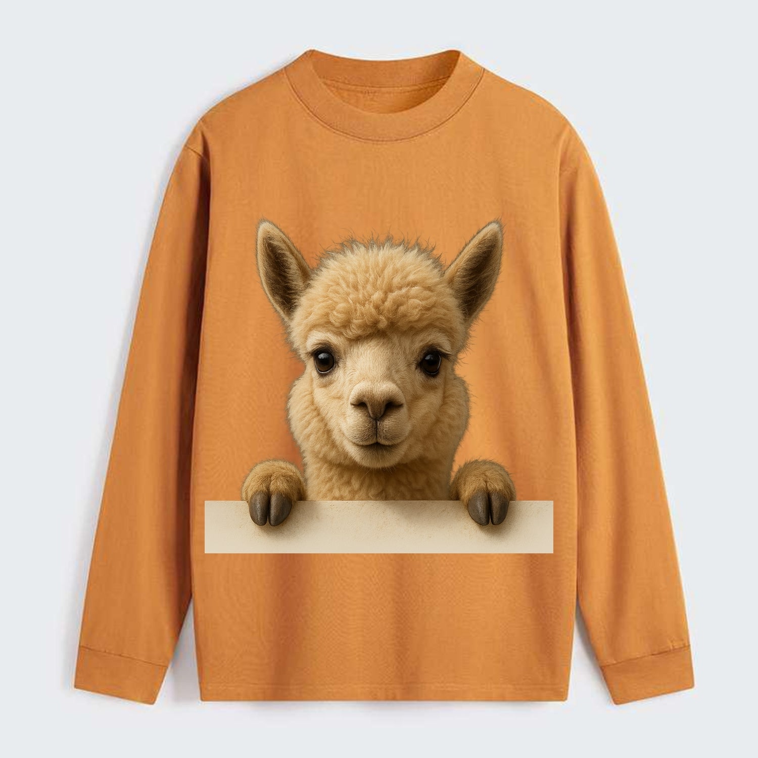Alpaca  - Classic Long Sleeve Shirt - Orange