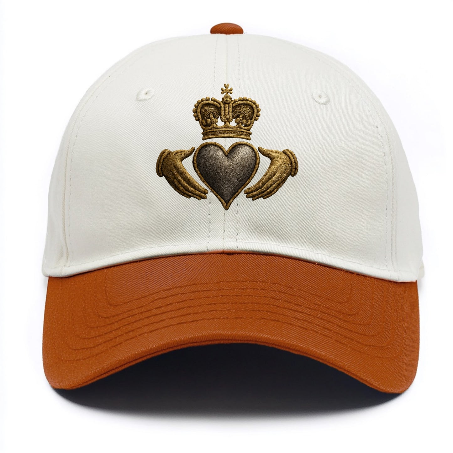 Claddagh Symbol  - Two Tone Cap - Orange