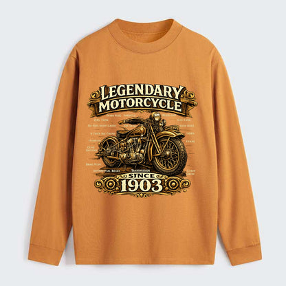 Legendary Motorcycle 1903 - Classic Long Sleeve Shirt - Orange