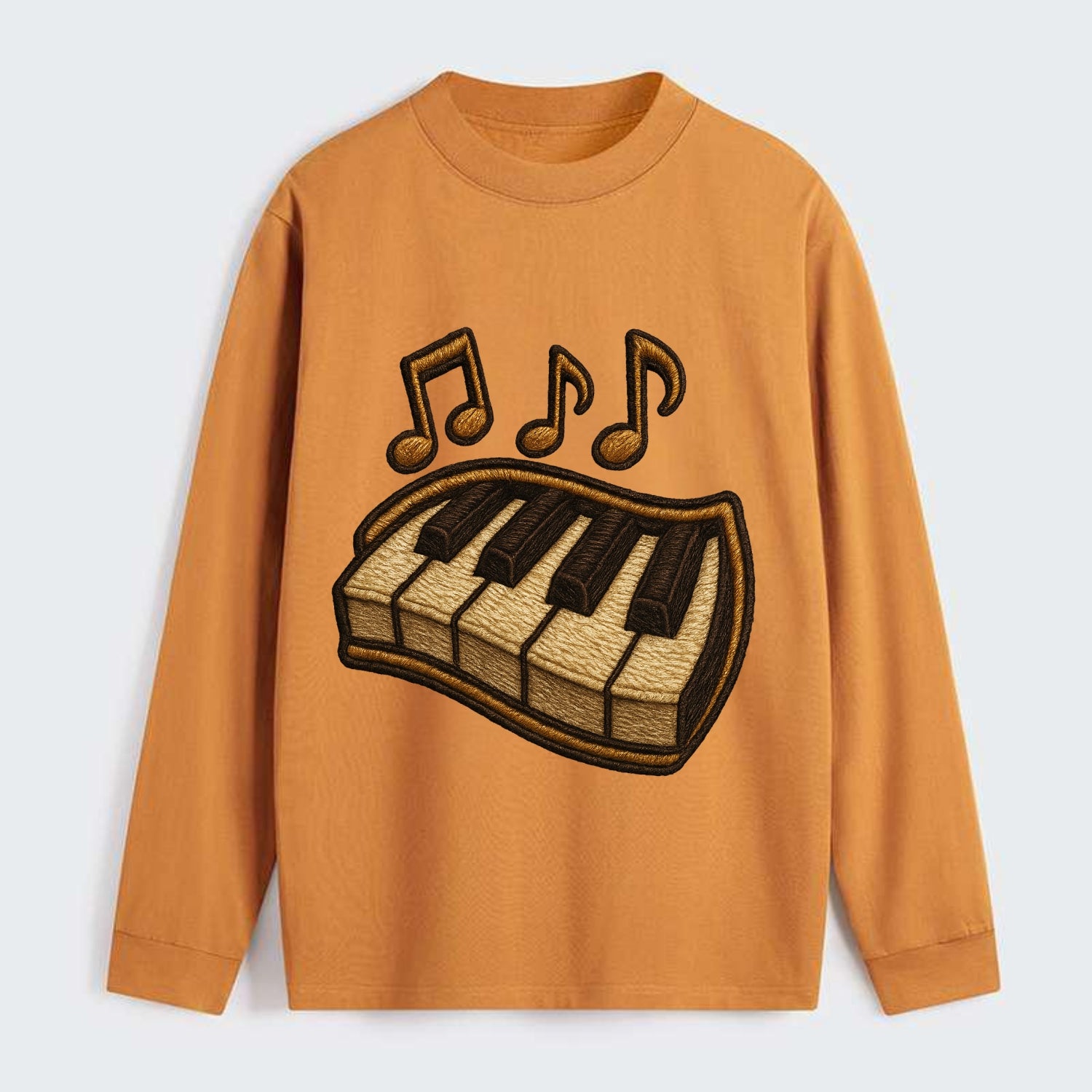Piano Keys  - Classic Long Sleeve Shirt - Orange
