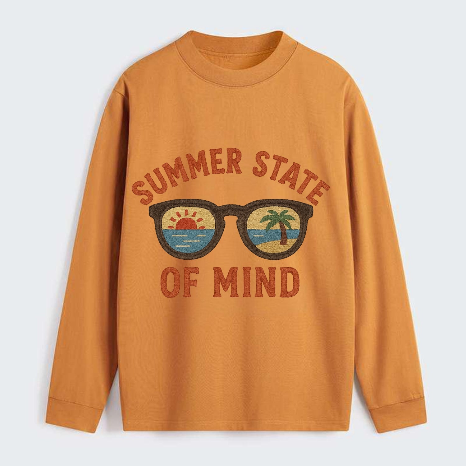 Summer State Of Mind  - Classic Long Sleeve Shirt - Orange