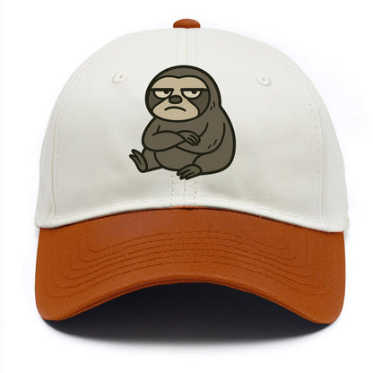 The Sloth Judging Silently - Two Tone Cap - Orange