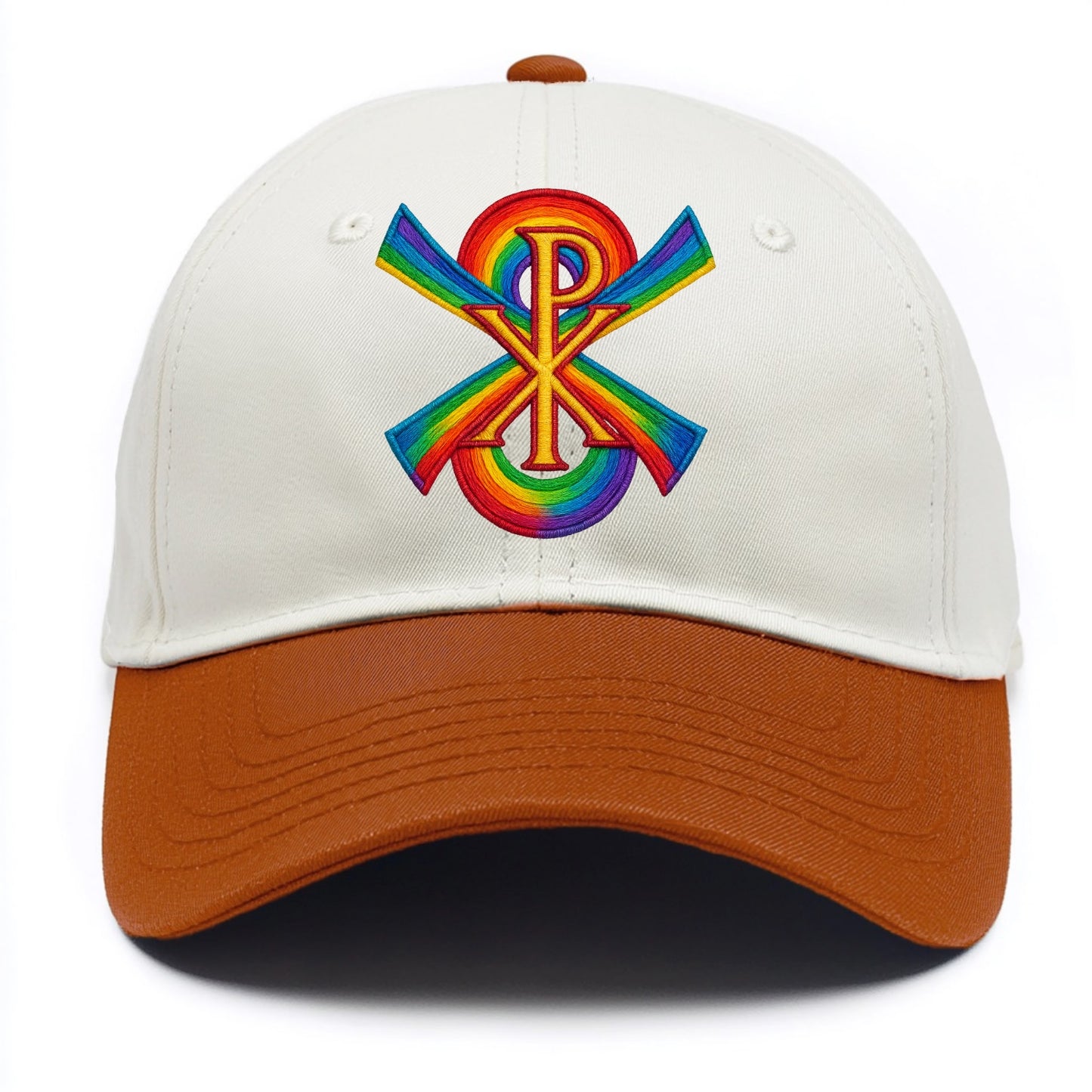 Chi Rho  - Two Tone Cap - Orange