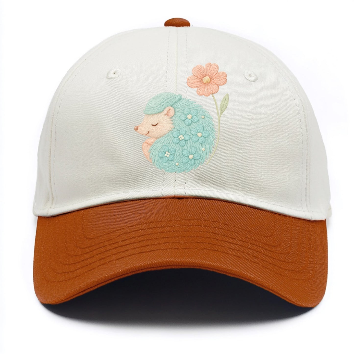 Aqua Hedgehog - Two Tone Cap - Orange