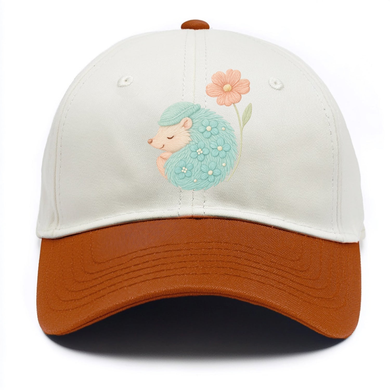 Aqua Hedgehog - Two Tone Cap - Orange