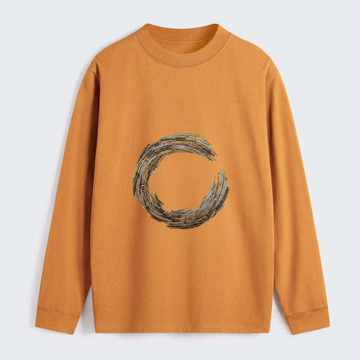 Enso Circle - Classic Long Sleeve Shirt - Orange