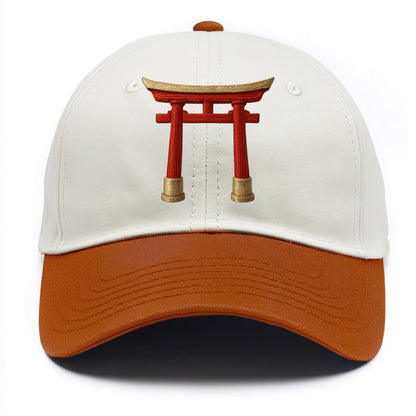 Japanese Torii Gate  - Two Tone Cap - Orange